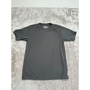 A4 T-Shirt Youth Size Medium Gray Short‎ Sleeve Crew Neck Dri-Fit Type EUC
